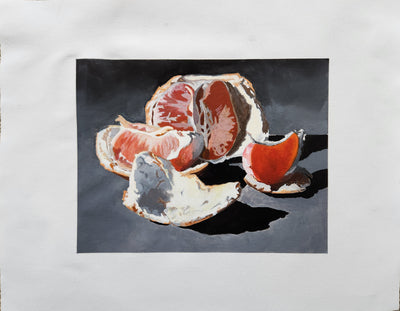 Sunlit Citrus: A Still Life in Acrylic