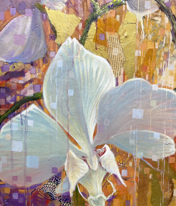 The soft whisper of silk on tatami, time is mystery for your ivory petals