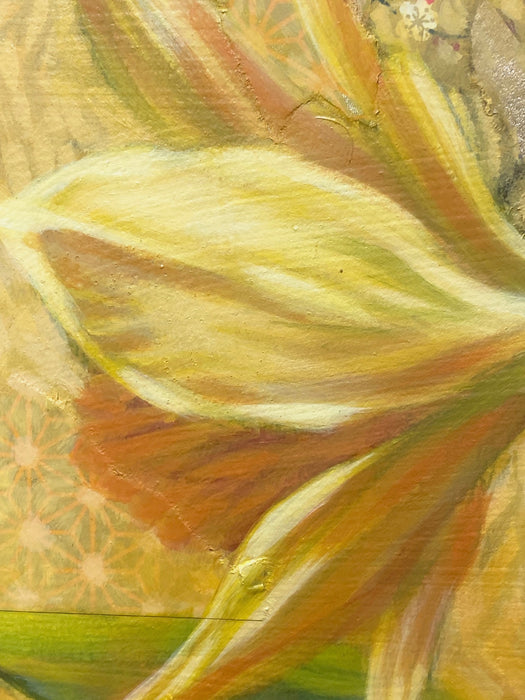 In Spring, amber drips of dew invite me to paint the world yellow