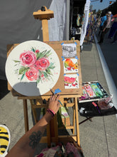 Load image into Gallery viewer, Two red peonies