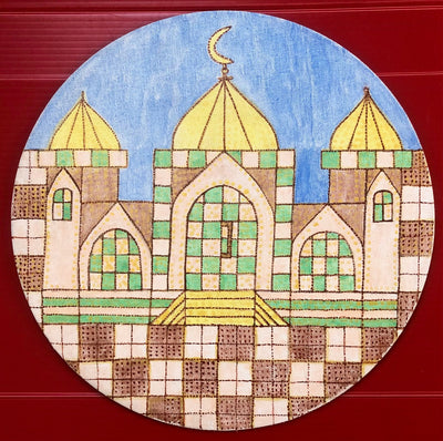 The front entrance of a Mosque in Fez, Morocco.
