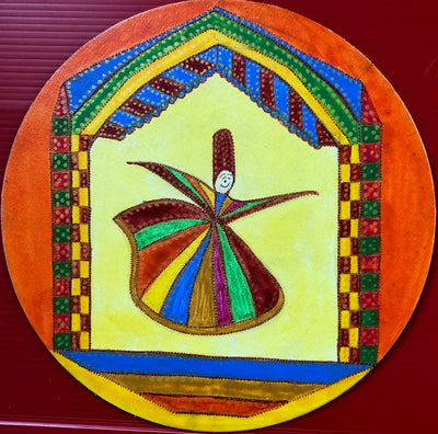 A Whirling Dervish at a concert in Morocco.
