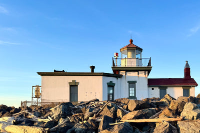 West Point Lighthouse at Golden Hour, Seattle