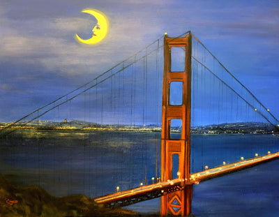 Max In The Moon Over The Bay Bridge