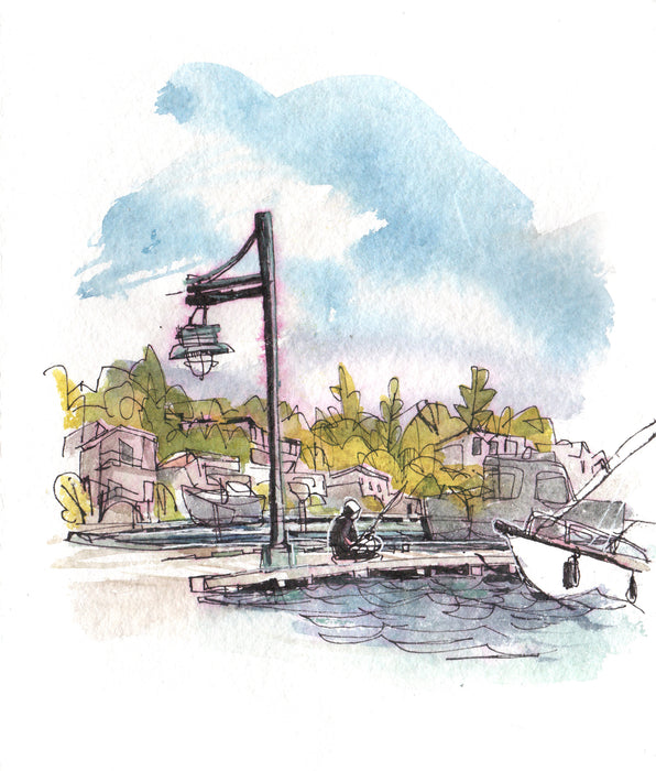 Fishing at Kirkland Marina