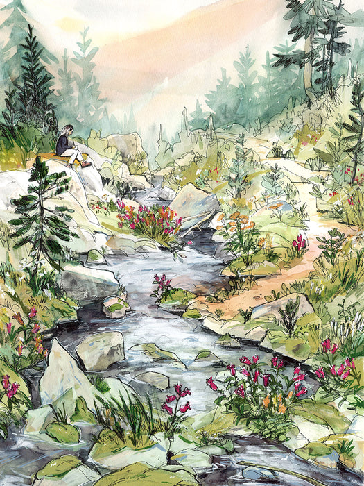 Amy in Wonderland (Mt Rainier)