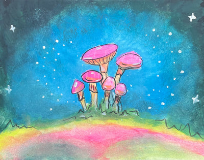 Neon Mushrooms