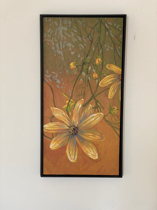 Tangled up in the shadows-tickweed (Coreopsis tinctoria)