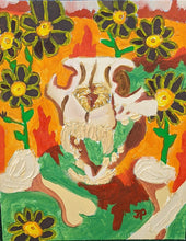 Load image into Gallery viewer, Lion Skull and African Daisies