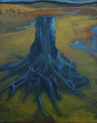 Grey tree stump