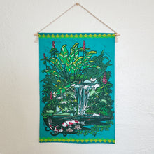 Load image into Gallery viewer, Tropical Waterfall Small Fabric Tapestry