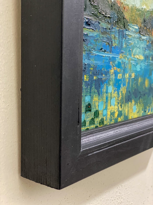 I hear deep in my heart's core, water lapping with low sounds by the shore