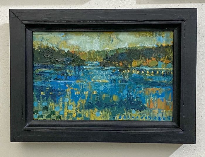 I hear deep in my heart's core, water lapping with low sounds by the shore