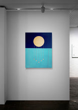 Load image into Gallery viewer, Sunfest (navy, turquoise and metallic bronze)