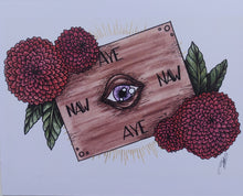 Load image into Gallery viewer, eye on board next to flowers