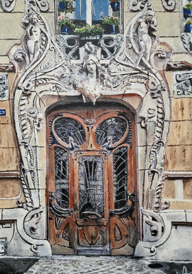 Entrance to no.29 Avenue Eapp, Paris 7eme