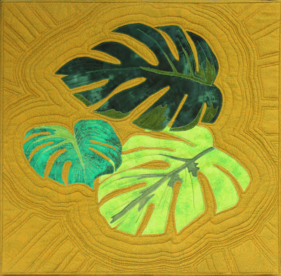 Monstera Deliciosa on Gold