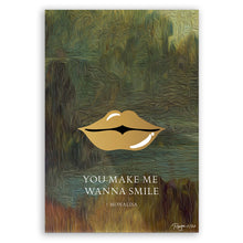 Load image into Gallery viewer, Monalisa smiles (or not)