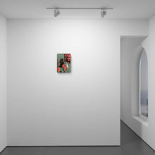 Load image into Gallery viewer, Girl with pear green and red