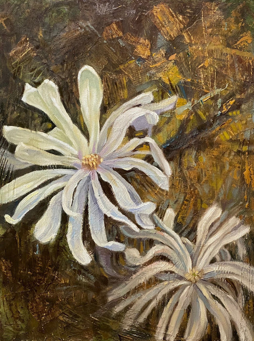 The morning light is just slipping in front of the stars as you unfold for me