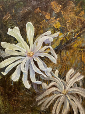 The morning light is just slipping in front of the stars as you unfold for me