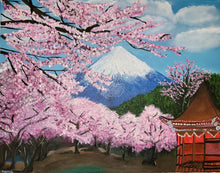 Load image into Gallery viewer, Cherry blossom Fuji mountain