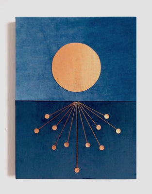 Sunfest (smokey blue and metallic bronze)