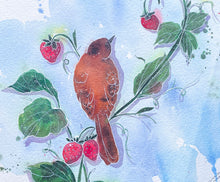Load image into Gallery viewer, Brown Bird On branch
