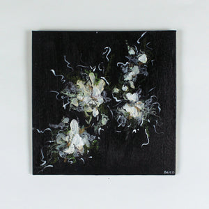 Abstract Florals Black