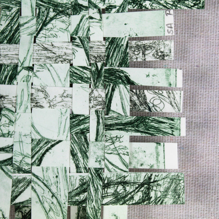 Woven Print Green 1