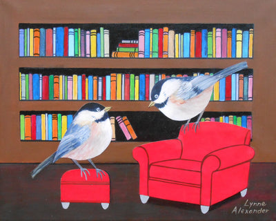 Chickadees in the Library