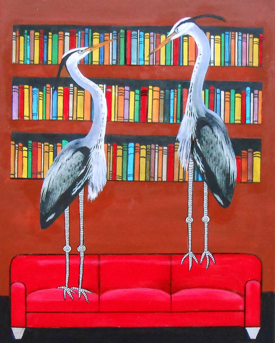 Herons in the Library