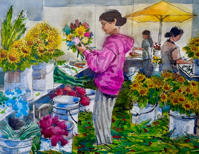 Sunday Market Flower Stall