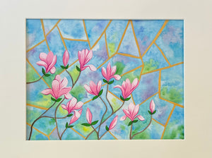 Magnolias Framed Original