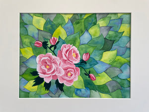 Peonies Framed Original