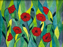 Load image into Gallery viewer, Poppies Frame Original
