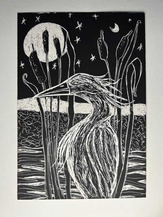 Heron at Night