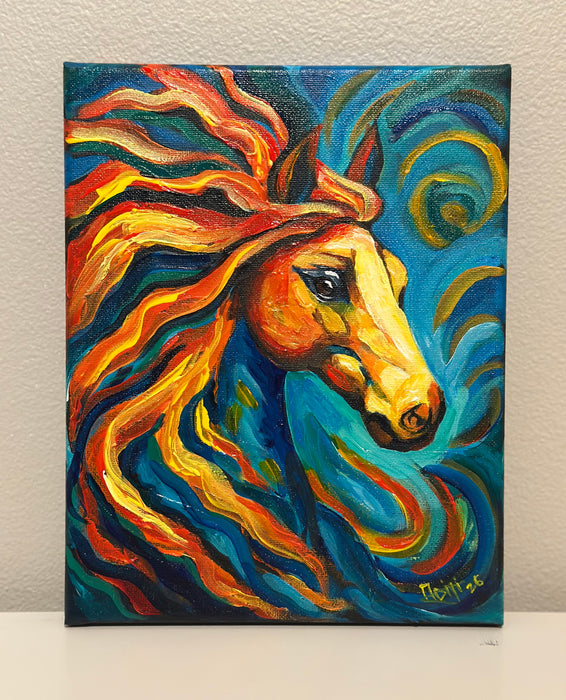 Vibrant horse