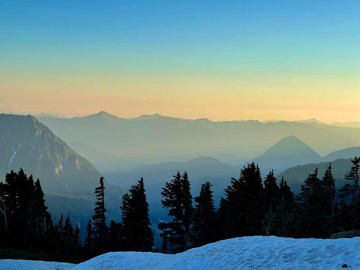 Layers of Blue Mountains at Sunset