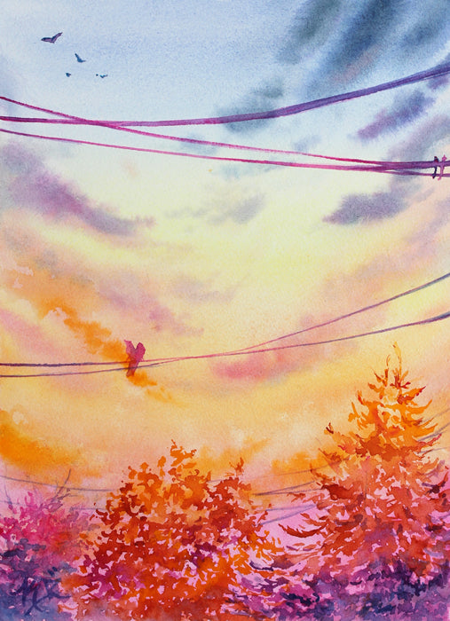 Lovebirds Limned