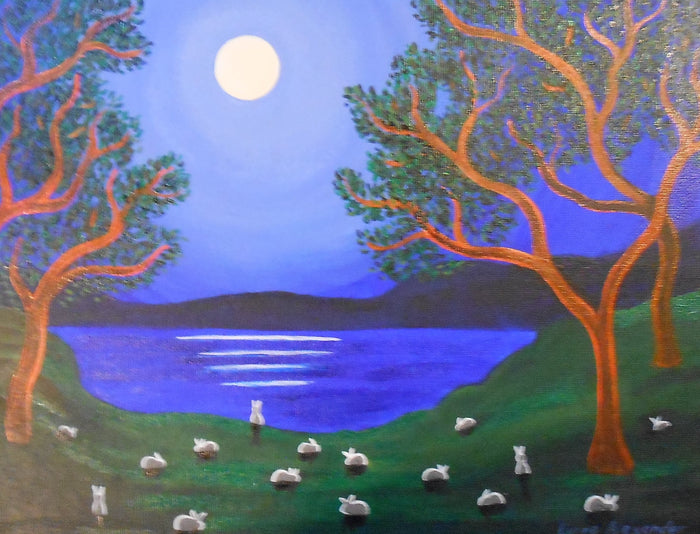 Moonlight with Bunnies