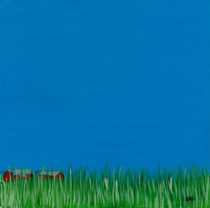 Peering through the tall grass