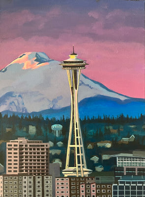 Space Needle at Sunset