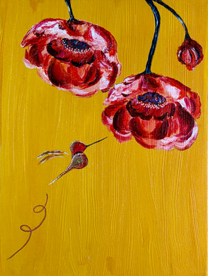 Sweet Poppy Hummingbird