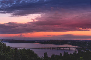 Mt. Rainier and Lake Washington