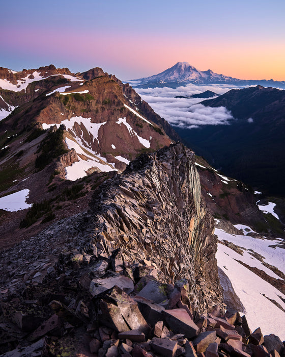 First Light at Goat Rocks