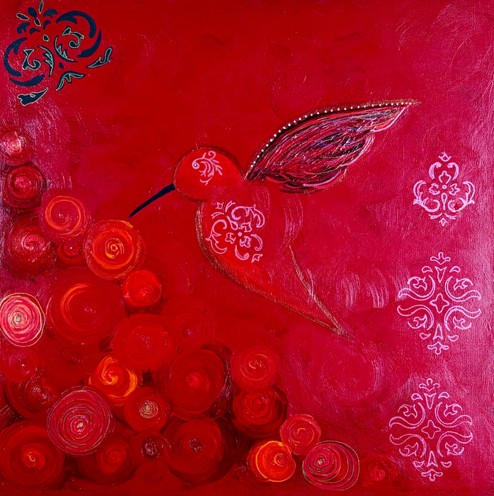 Classical Red Hummingbird