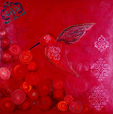 Classical Red Hummingbird