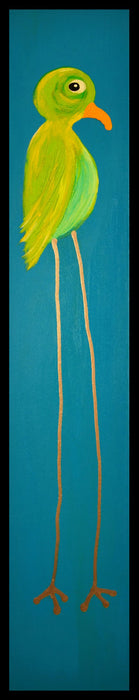 Blue Long-Legged Bird