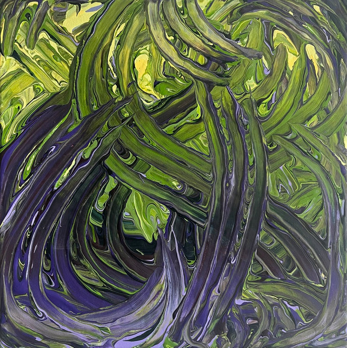 purple green
